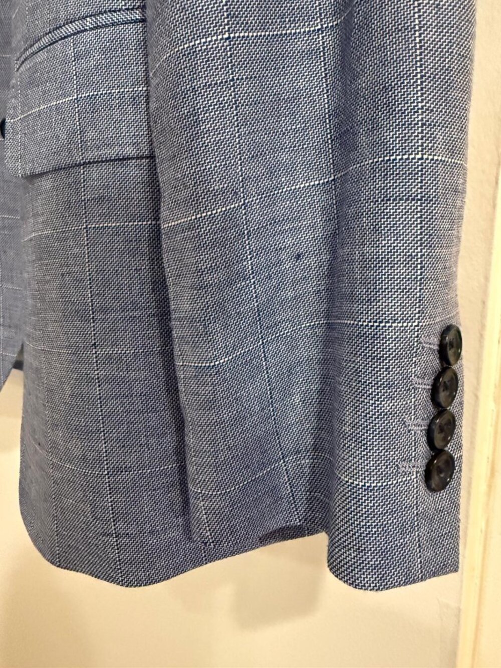 New Charles Tyrwhitt  Slim Fit Linen Jacket (Ocean Blue) - Picture 7 of 7